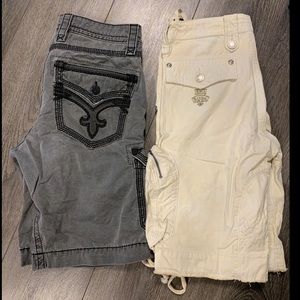 Men’s rock revival jean shorts size 32 like new!